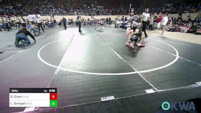 98 lbs Quarterfinal - Beau Dixon, R.A.W. vs Logan Dunigan, Pocola Youth Wrestling