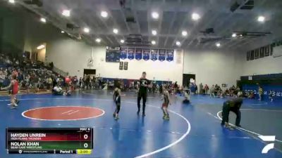 58 lbs Round 3 - Hayden Unrein, High Plains Thunder vs Nolan Khan, Bear Cave Wrestling