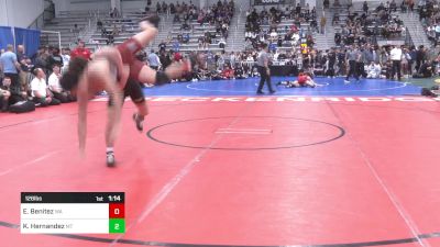 126 lbs Semifinal - Evan Benitez, WA vs Keyan Hernandez, MT