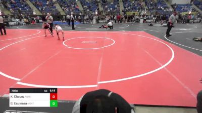 70 lbs Quarterfinal - Knox Chavez, Pomona Elite vs Garyn Espinoza, Montrose Elite