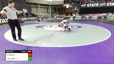 1B/2B 145 Cons. Round 2 - David Locklin, Onalaska vs Carson Borden, Willapa Valley