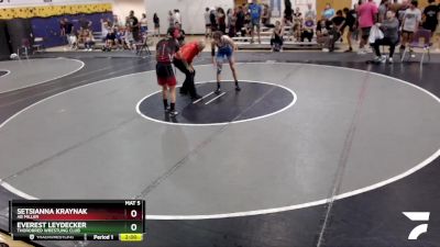 120 lbs Quarterfinal - Everest Leydecker, Thorobred Wrestling Club vs Setsianna Kraynak, AB Miller