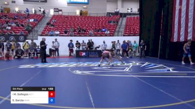 48 kg 5th Place - Mateo Gallegos, M2 Training Center vs Stefano Garcia, Miami Wrestling Club