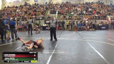 90 lbs Semifinal - John Miles, Anna Youth Wrestling vs Liam Dussel, Gibsonburg Biddy