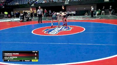 4A-113 lbs Cons. Round 3 - Kyle Maddox, North Oconee vs Thomas Young, Sonoraville