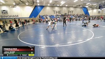 105 lbs 1st Place Match - Leena Sharp, Uintah Wrestling vs Maquelle Pace, Champions Wrestling Club