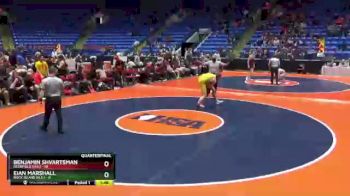 160 lbs Quarterfinals (8 Team) - Eian Marshall, Rock Island (H.S.) vs Benjamin Shvartsman, Deerfield (H.S.)