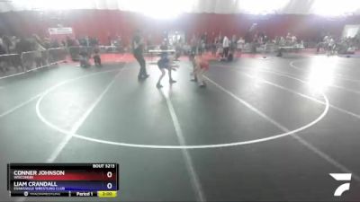 125 lbs Cons. Round 3 - Conner Johnson, Wisconsin vs Liam Crandall, Evansville Wrestling Club