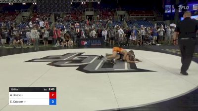 120 lbs 7th Place - Anthony Ruzic, Illinois vs Easton Cooper, Wisconsin