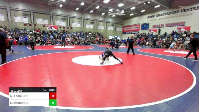 115 lbs Consi Of 16 #2 - Nathan Leon, Madera South vs Larsen Ethan, Minarets