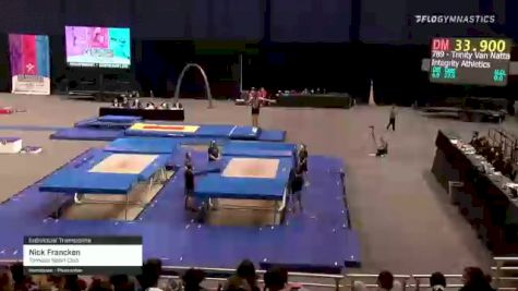 Nick Francken - Individual Trampoline, Tornado Sport Club - 2021 USA Gymnastics Championships