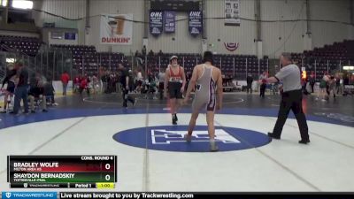 160 lbs Cons. Round 4 - Bradley Wolfe, Milton Area Hs vs Shaydon Bernadskiy, Tottenville-PSAL