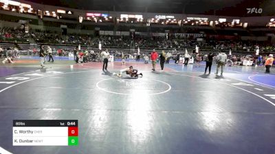 80 lbs Round Of 16 - Christian Worthy, Cherry Hill vs Konstantine Dunbar, Newton