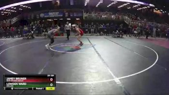 2A 126 lbs Quarterfinal - Jamey Bruner, New Smyrna Beach vs LOWDEN WARD, Hollins