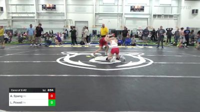 E-118 lbs Consi Of 8 #2 - Ashley Spang, OH vs Logan Powell, PA