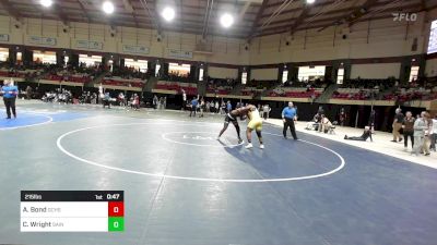 215 lbs Consi Of 8 #1 - Ajani Bond, Gonzaga College High School vs Camren Wright, Saint Frances Academy