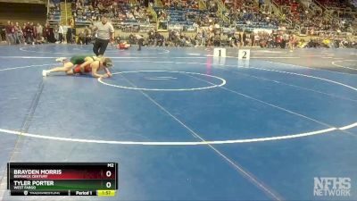 152 lbs Quarterfinal - Tyler Porter, West Fargo vs Brayden Morris, Bismarck Century