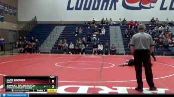 165 lbs Cons. Semi - Samuel Balderston, Umpqua Community College vs Jace Brower, Snow