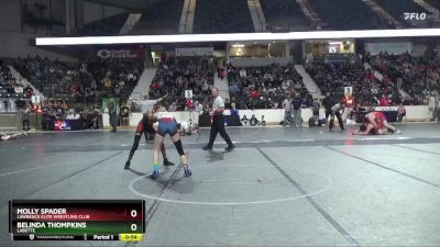 105 lbs Cons. Round 3 - Molly Spader, Lawrence Elite Wrestling Club vs Belinda Thompkins, Labette