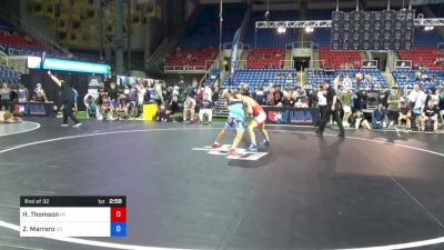 138 lbs Rnd Of 32 - Hunter Thomson, Michigan vs Zachary Marrero, Colorado