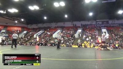 190 lbs Quarterfinals (8 Team) - Ryan Ahern, Rockford HS vs Jackson Bremer, Holt HS