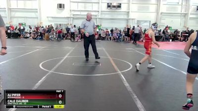 84 lbs Round 3 (6 Team) - AJ Pifer, Roughhouse vs Cale Dauber, Ohio Gold 24K