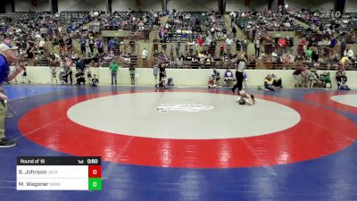 46 lbs Round Of 16 - Beau Johnson, Jackson County Wrestling Club vs Maddox Wagoner, Banks Co. BattleBorn Wrestling