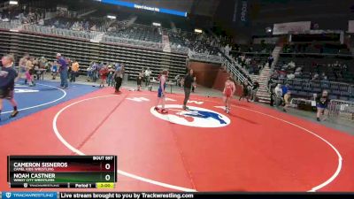 126 lbs 5th Place Match - Cameron Sisneros, Camel Kids Wrestling vs Noah Castner, Windy City Wrestlers