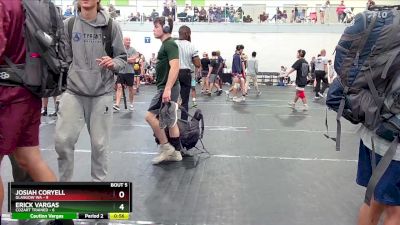 120 lbs Round 3 (4 Team) - Josiah Coryell, Glasgow WA vs Erick Vargas, Cozart Trained