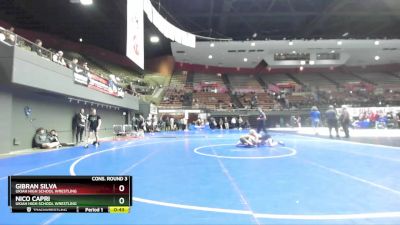 106 lbs Cons. Round 3 - Gibran Silva, Ukiah High School Wrestling vs Nico Capri, Ukiah High School Wrestling