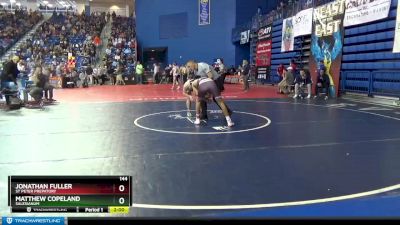 144 lbs Champ. Round 2 - Matthew Copeland, Salesianum vs Jonathan Fuller, St Peter Prepatory