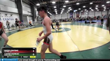 105 lbs Rd# 5- 3:45pm Friday Final Pool - Carter Kozielec, Minion Green vs Mateo Centeno, Cali Red
