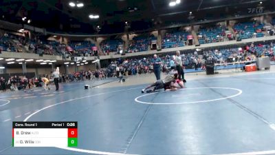 145 lbs Cons. Round 1 - Deangelo Wilis, Corliss vs Brayden Drew, Alton Sr
