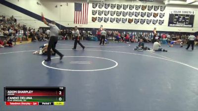 113 lbs Semifinal - Adom Sharpley, Solon vs Candio Deluna, Clay (Oregon), OH