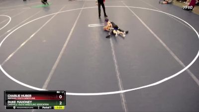 Champ. Round 1 - Duke Mahoney, Lakeville Youth Wrestling Association vs Charlie Huber, Wayzata Youth Wrestling