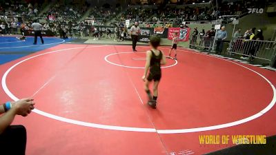 43 lbs Round Of 32 - Breckon Milburn, Powerhouse Wrestling vs Socorro Hinojos, Texas Elite