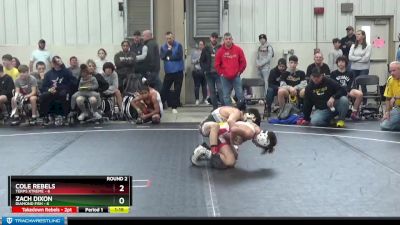 80 lbs Round 2 (8 Team) - Zach Dixon, Diamond Fish vs Cole Rebels, Terps Xtreme