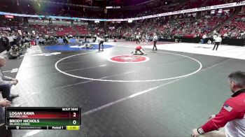 D2-175 lbs Champ. Round 1 - Brody Nichols, Delavan-Darien vs Logan Kawa, Medford Area