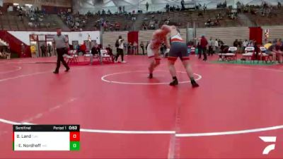 285 lbs Semifinal - Evan Nordhoff, Intense Wrestling Club vs Ben Land, Team Jeff Wrestling