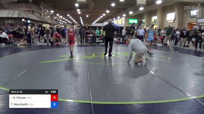 52 kg Rnd Of 32 - Xavier Flores, Center Grove Wrestling Club vs Tommy Marchetti, Edge Wrestling