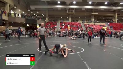 64 lbs 3rd Place Match - Enrique Tellez Jr, Maize Wrestling Club vs Abel Mixon, Derby Wrestling Club