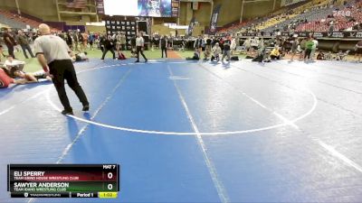 113 lbs Quarterfinal - Eli Sperry, Team Grind House Wrestling Club vs Sawyer Anderson, Team Idaho Wrestling Club