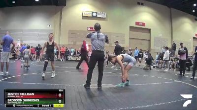 105 lbs Round 1 (4 Team) - Bronson Shinkonis, Death Squad vs Justice Milligan, Illinois KIA