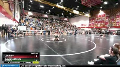 106 lbs Quarterfinal - Dylan Sorensen, Kelly Walsh vs Levi Byrd, Star Valley