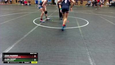 130 lbs 1st Place Match - Aldin Short, Dayton Bandits vs John Manning, Woodshed Wrestling Club