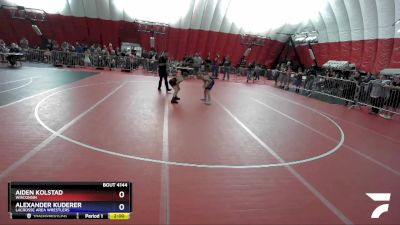 78 lbs 1st Place Match - Aiden Kolstad, Wisconsin vs Alexander Kuderer, LaCrosse Area Wrestlers