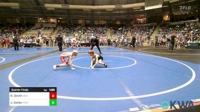 58 lbs Quarterfinal - Rhett Smith, Hinton Takedown Club vs Jax Gates, Ponca City Wrestling