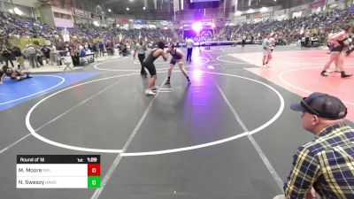 180 lbs Round Of 16 - Maximilian "Malaki" Moore, Rifle vs Nolan Sweazy, Hanover Middle School