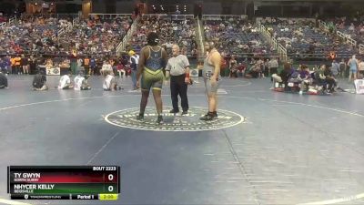 2A 285 lbs Quarterfinal - Nhycer Kelly, Reidsville vs Ty Gwyn, North Surry