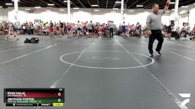 92 lbs Round 1 (8 Team) - Ryan Halal, Mat Warriors vs Gryphon Foster, Prestige Worldwide Throws